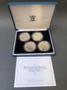 A cased Britannia silver proof set with Royal Mint certificate