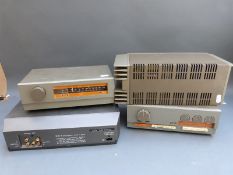 'Quad' vintage 33 amplifier, 303J pre/power amp unit, FM3 tuner and a compact disc player,