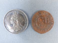 A 1670 Bristol 'Emergency' issue farthing,