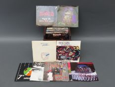 A collection of 1980's 45's including some punk