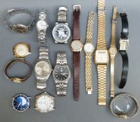 Fifteen various ladies and gentlemen's wristwatches including Sekonda, Oris, Seiko etc.