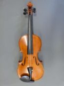 A violin labelled Harald Edholm Stockholm 1969, with 35.