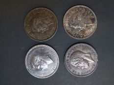 George V 'rocking horse' crown together with two George VI 1937 coronation examples and a 1951