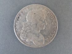 Charles II 1676 crown third bust NVF