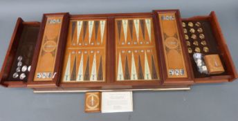 Excalibur backgammon set by Franklin Mint,