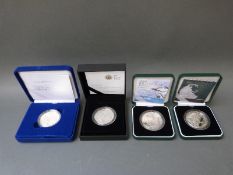 Two cased and certificated silver proof Britannia coins 2006 and 2007,
