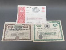 Approximately 50 various USA share certificates various dates 1929 to 1970 including Consolidated