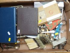 A large quantity of silver plated cutlery, some cased including some enamelled examples,