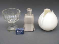 A late 19th/20th century cut glass pedestal bowl,