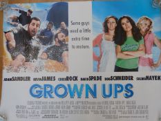 Four cinema advertising posters to include 'Grown Ups' starring Adam Sandler,
