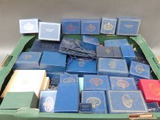 A large quantity of empty Halycon Days enamels boxes