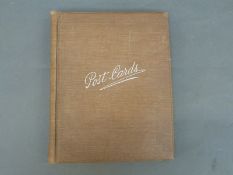 An Edwardian postcard album of sailing scenes, rural/pastoral, Oxford Colleges and street scenes,