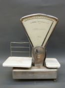 Two sets of shop type scales comprising Berkel Auto scale,