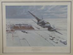 Gerald Coulson signed print 'Operation Jericho - The Jail Breakers' 62/850 signed by nineteen