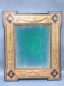 A very finely made 19thC frame with inlaid decoration with mosaic pattern to the border with