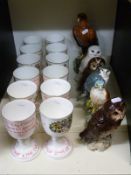 Royal Doulton full set 'The Twelve Days of Christmas' goblets together with five Royal Doulton