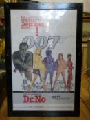 Eight framed film posters including Giant, Humphrey Bogart Deadline USA, Seven Year Itch,