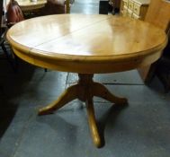 A pine kitchen table,
