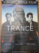 Five cinema advertising posters to include 'Wall Street' starring Michael Douglas and Shia Labeouf,