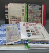 Two albums of USA stamps and an album of Canada stamps,