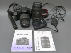 Canon EOS 1000D camera with battery,