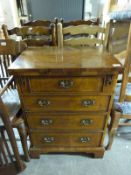 A Brights of Nettlebed hi-fi cabinet modelled as a bachelor's chest with Pioneer stereo system