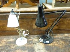Two anglepoise lamps