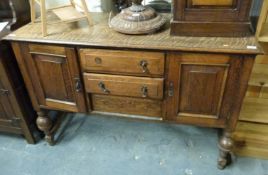 An oak sideboard,