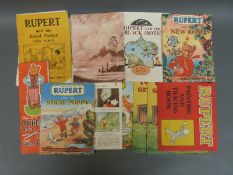 A collection of Rupert books and ephemera to include 'Rupert and his friend Margot',