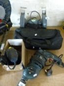 A bench grinder, angle grinder,