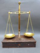 A set of Class B brass bank type scales by Avery,