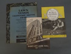 Wimbledon Lawn Tennis programme 1946,