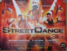 Four cinema advertising posters to include 'Where the Wild Things Are', 'The Inbetweeners Movie',