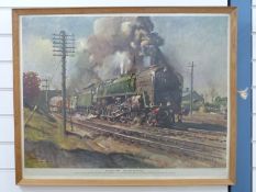 After Cuneo 'Evening Star' railway print,