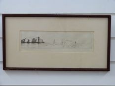 Rowland Langmaid signed nautical engraving 'The Needles,