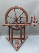 A continental 18thC / 19thC spinning wheel