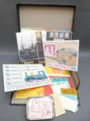 A box file with year packs and booklets of mint stamps from Denmark,