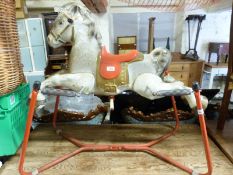 A child's spring rocking horse,
