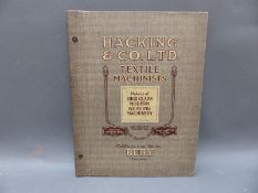 An illustrated catalogue of high class weaving machines for Hacking & Co Ltd, Textile Machines,