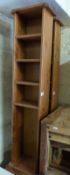 Two pine bookcases with adjustable shelves,