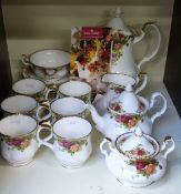 Royal Albert Old Country Roses part tea/coffee set,