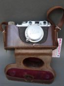 Leica II in chrome (c1936-37) S/N 234091 complete with Elmar 5cm/f3.