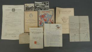 A quantity of ephemera to include 1937 Coronation, Princess Elizabeth wedding gift list,