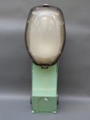 A retro French Holophane outdoor light,