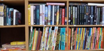 A collection of children's annuals including Rupert, Beano, Dandy and Beezer 1960s-1990s.