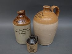 A quantity of named bottles and flagons to include Derby, Cheltenham, Bristol,