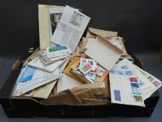 A large collection of stamps,