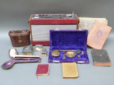 A group of collectables to include miniature late 19th/early 20thC books,