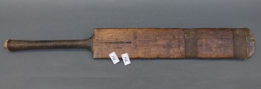 A J S Catterall 'Perfection' cricket bat signed c1930s by Don Bradman & E A 'Manny' Martindale also