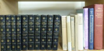 Jane Austen Novels 1908 illustrated with coloured plates in 10 volumes bound in half leather cloth